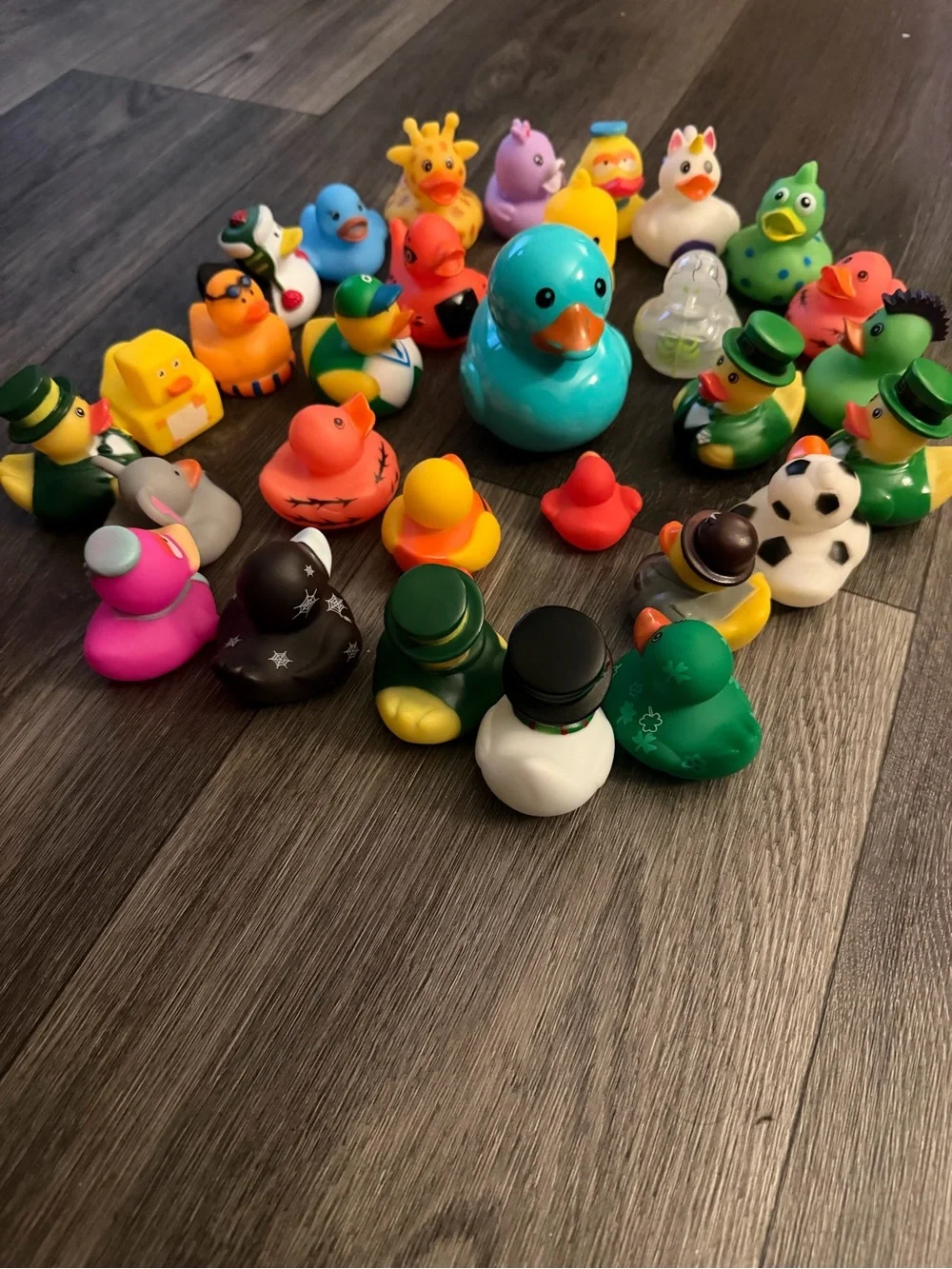 Colorful Assorted Kids Rubber  34 Duck Toy - Multicolor